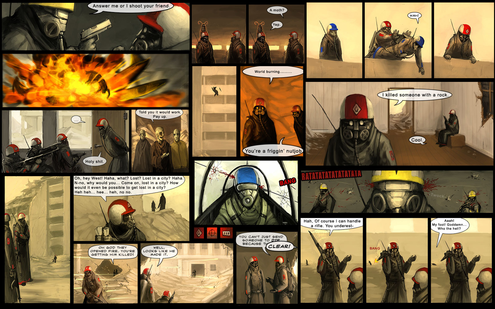 Gone with the blastwave by EltonJr" Desktop Wallpaper