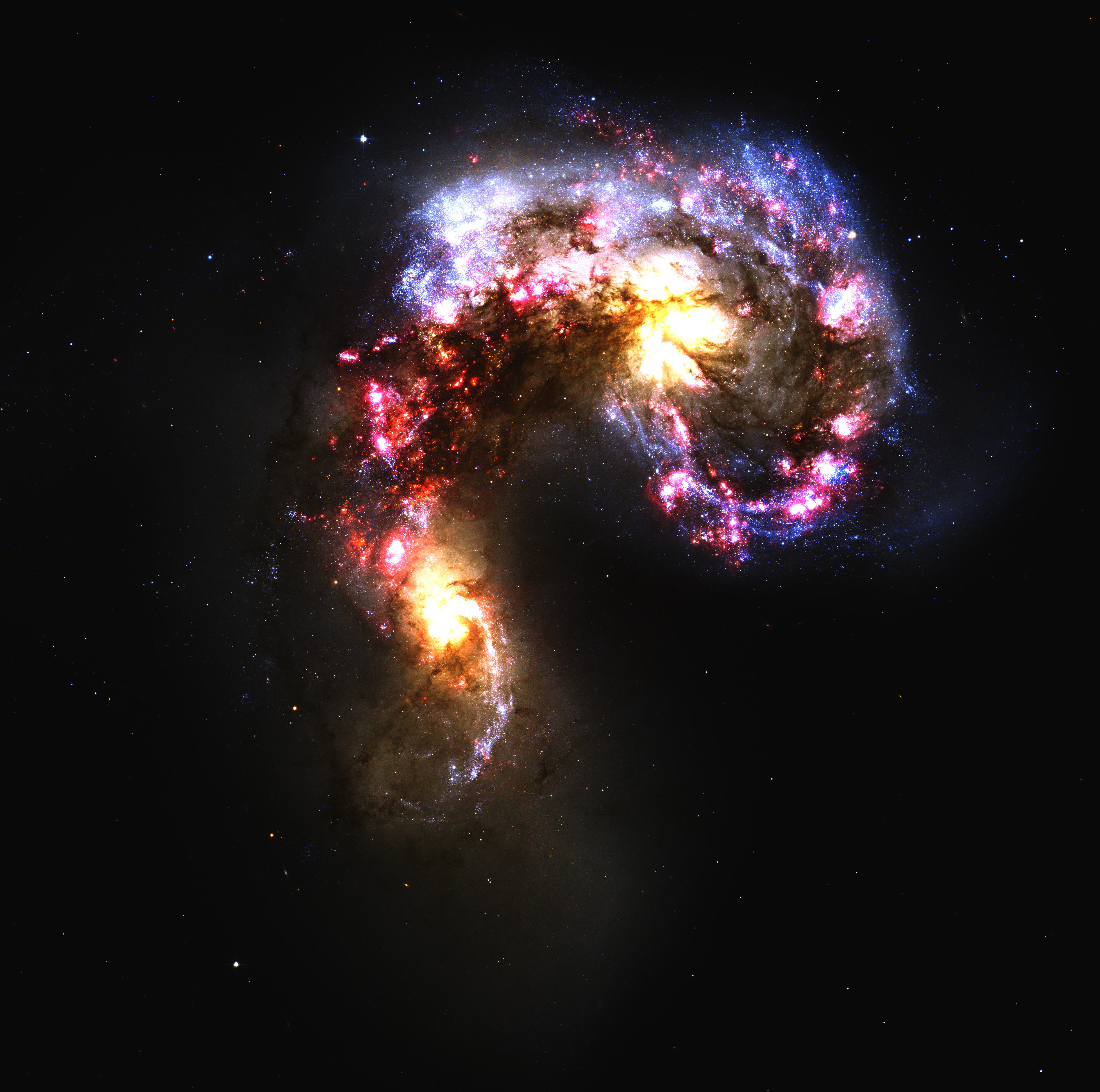 Two Colliding Galaxies