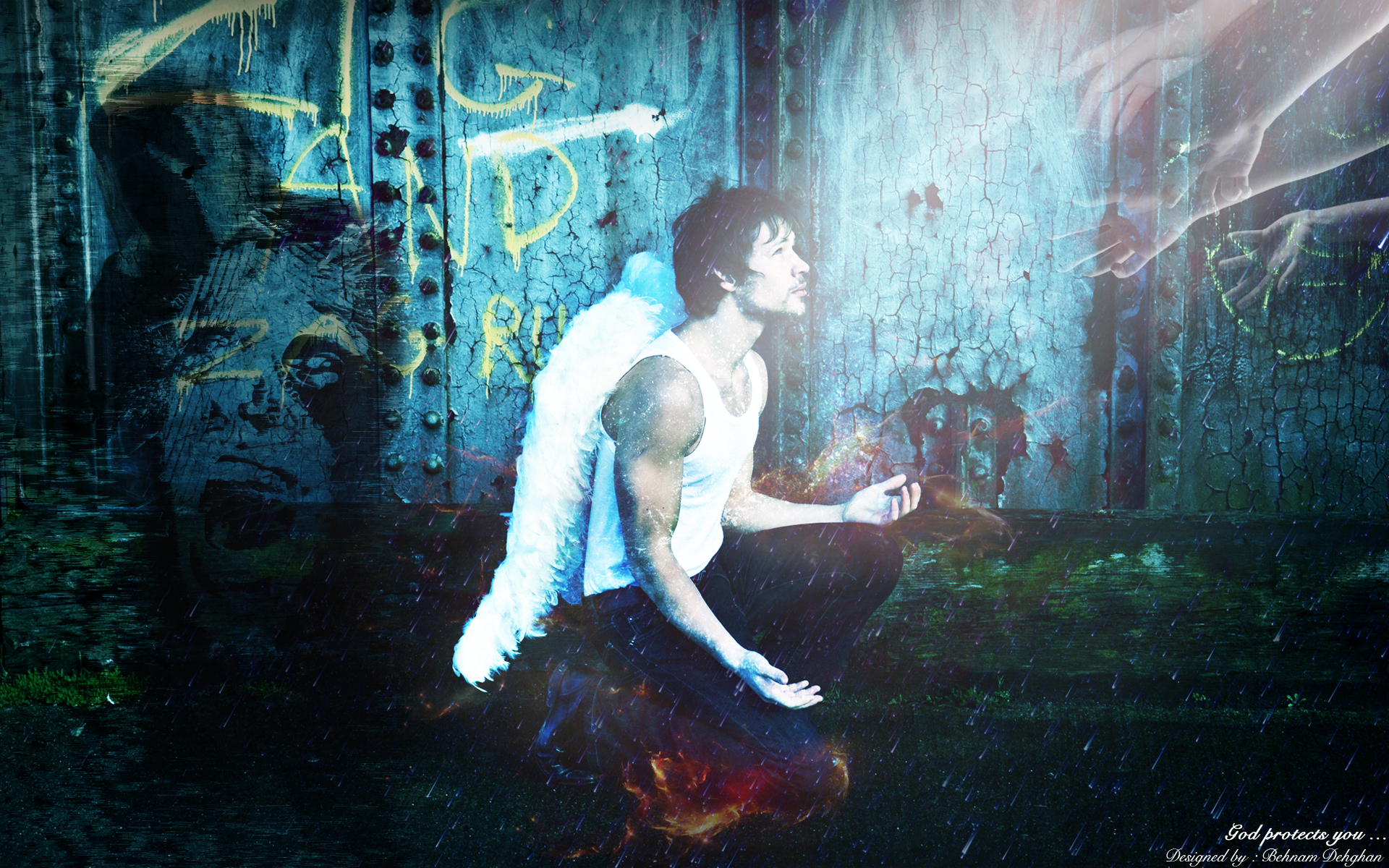 God protects U - HD wallpaper