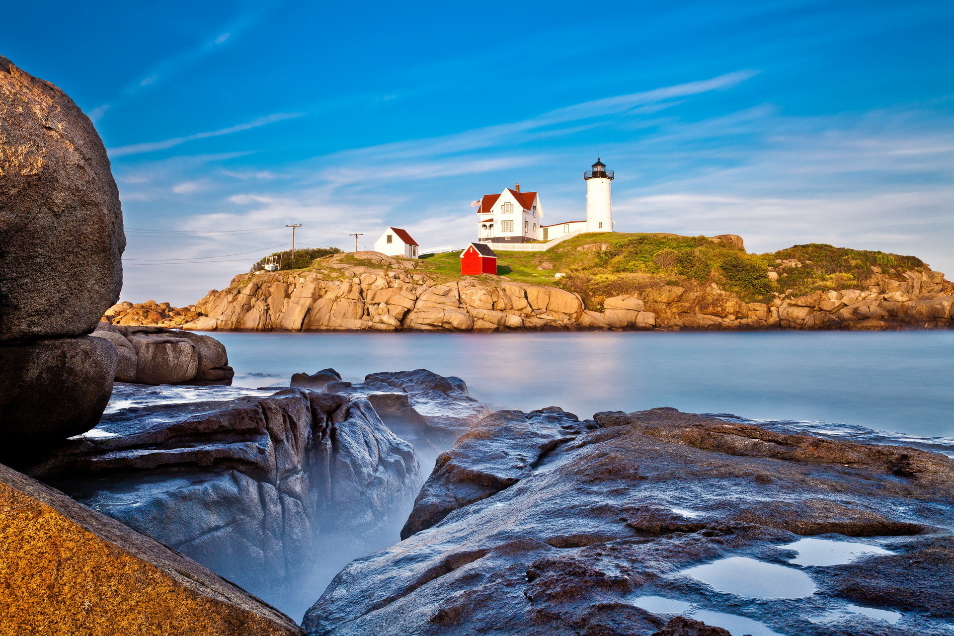 Cape Neddick "Nubble" Lighthouse York, Maine by Alexander Palasek