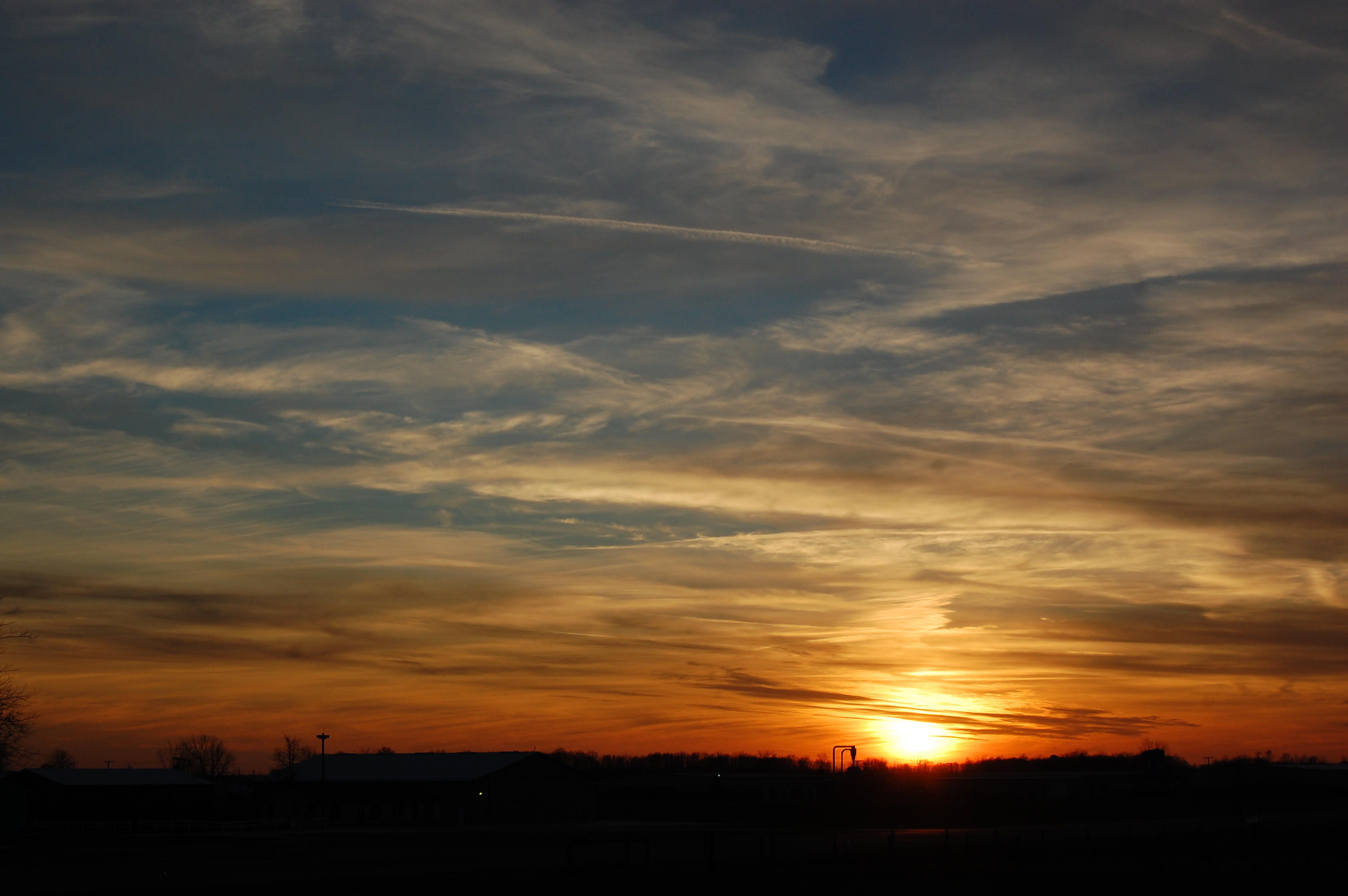 Indiana Sunset by Heather Hostetler Desktop Wallpaper