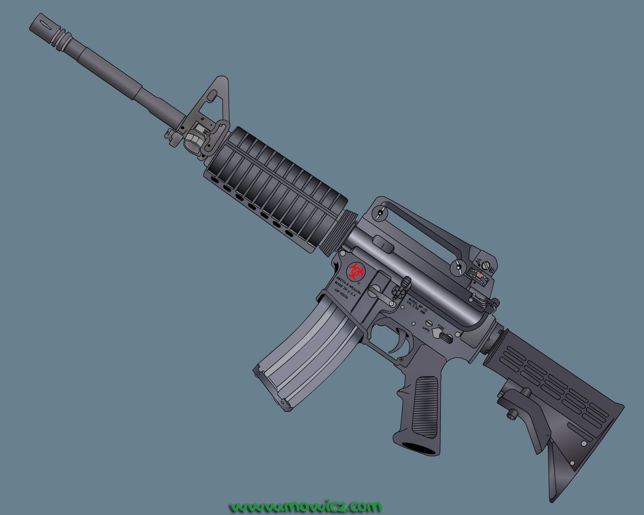 M4a1 by Mowicz - Desktop Wallpaper
