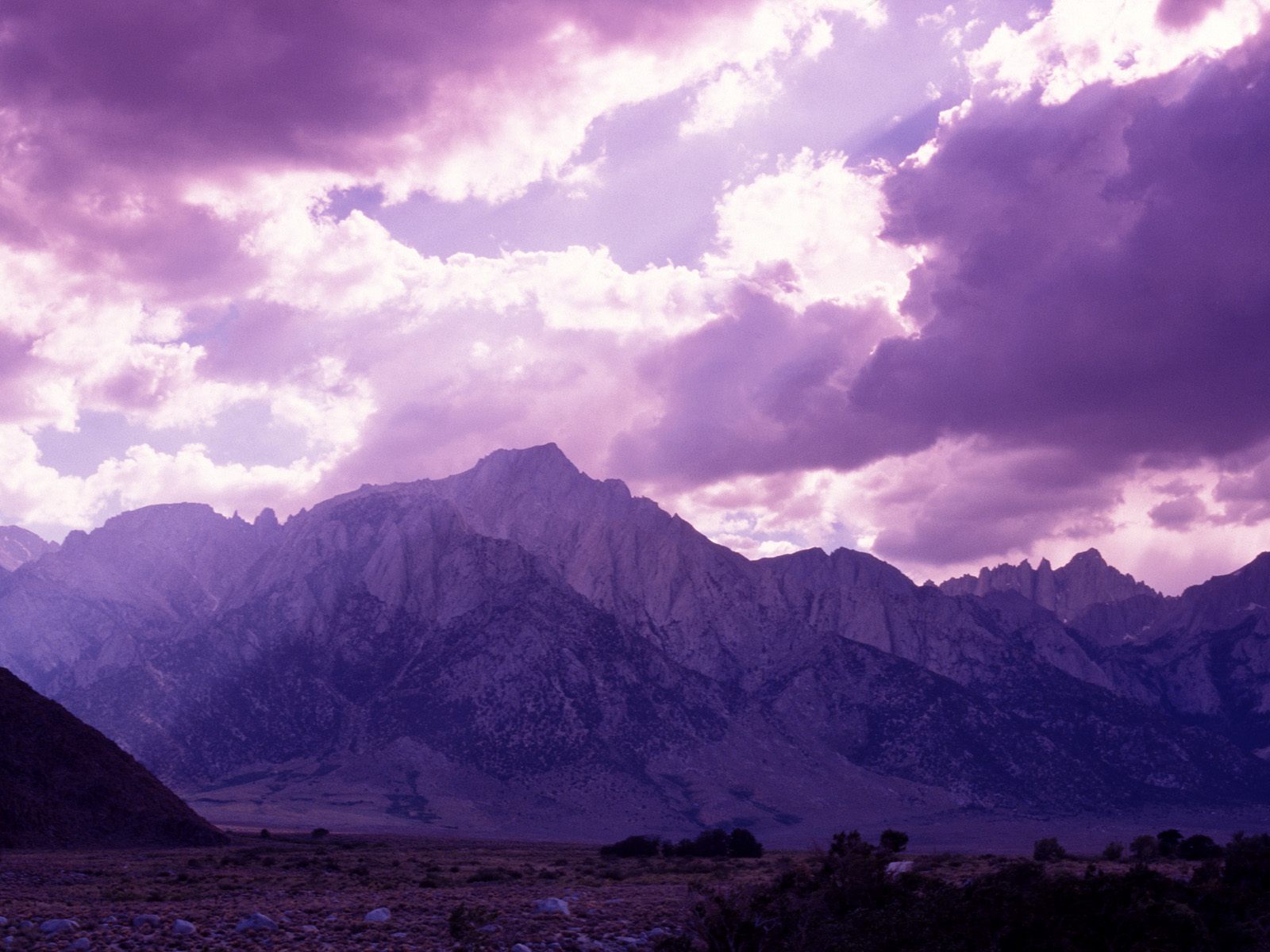 Purple Mountains Desktop Wallpaper