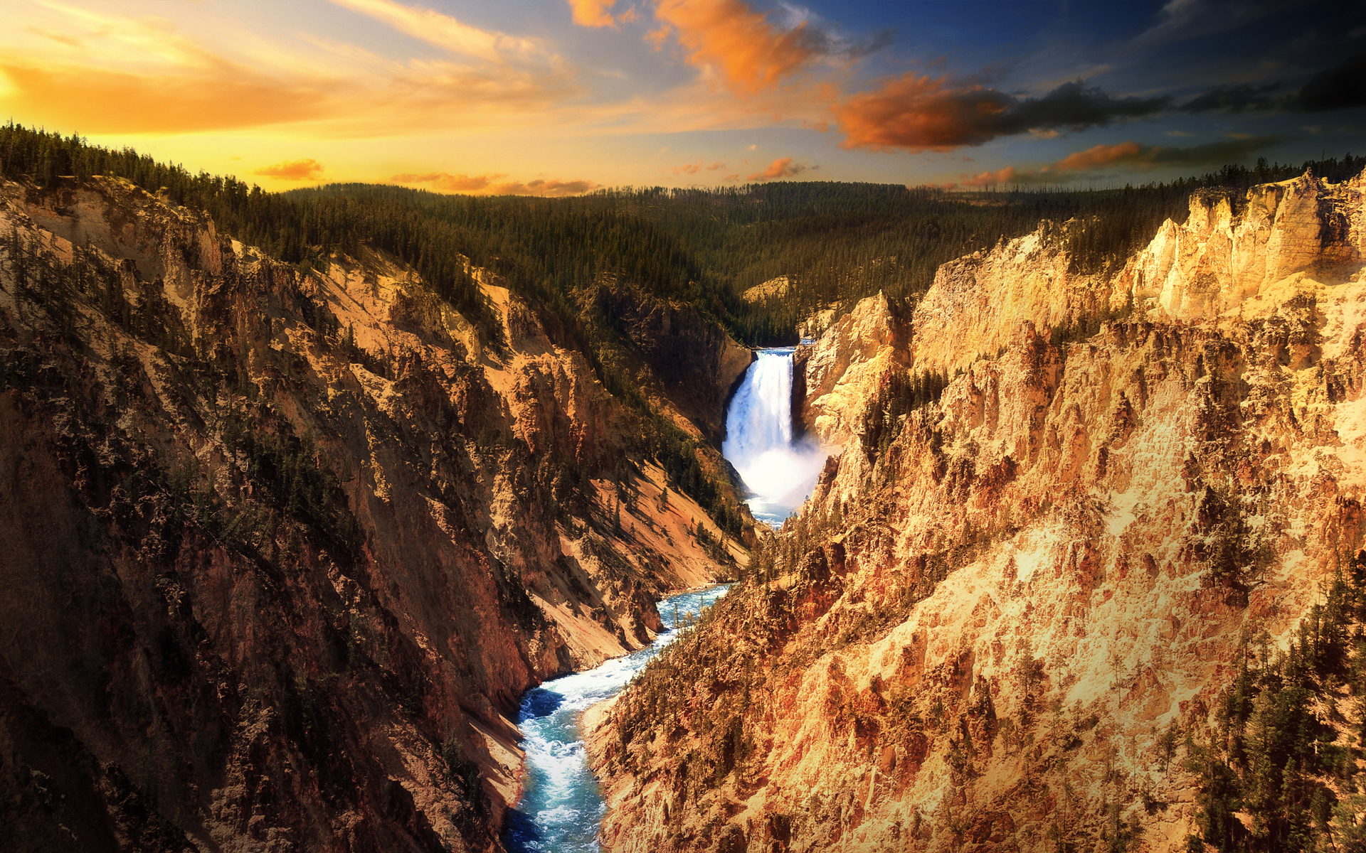 Lower Falls, Yellowstone By Dominic Kamp