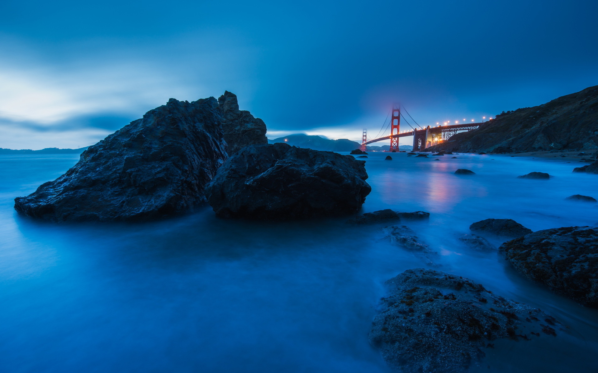 The Golden Gate Bridge from Marshall Beach