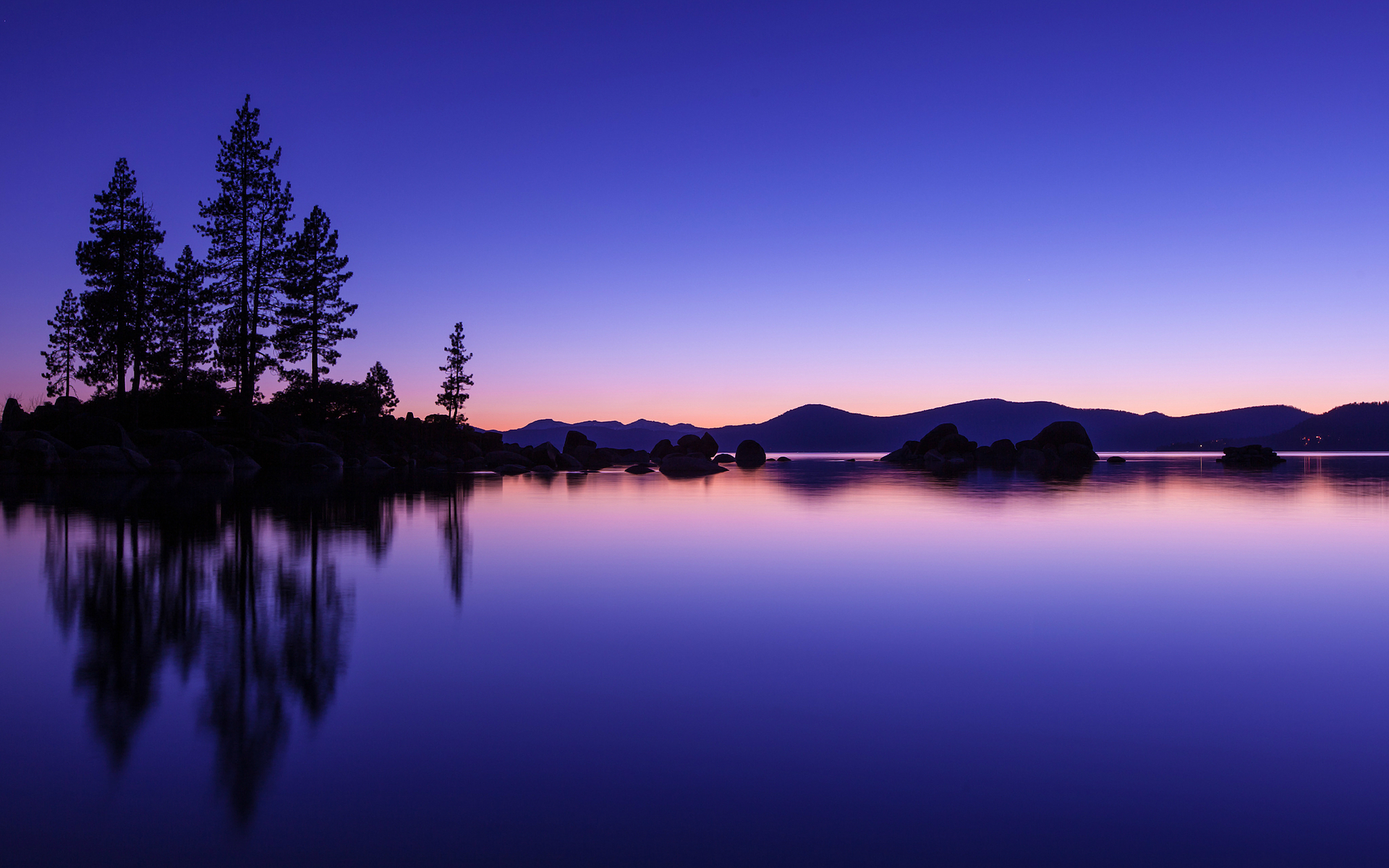 Sand Harbor Twilight by Tim Miley - Desktop Wallpaper